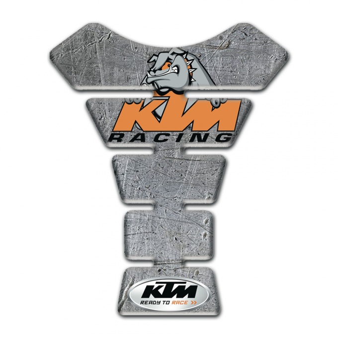KTM Tank Fuse Stone Effect Base Cartoon Dog Logo 