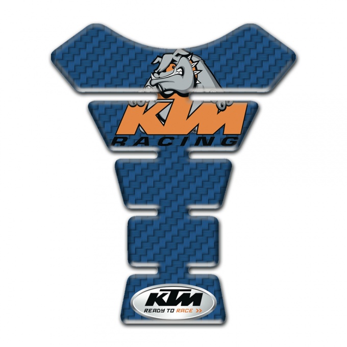 KTM Tank Protector Navy Blue Carbon Decoration 
