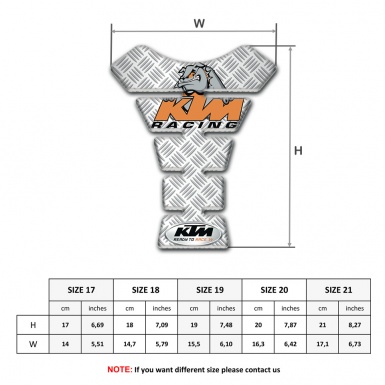 KTM Tank Guard Pads Crossed Patterns Decoration 
