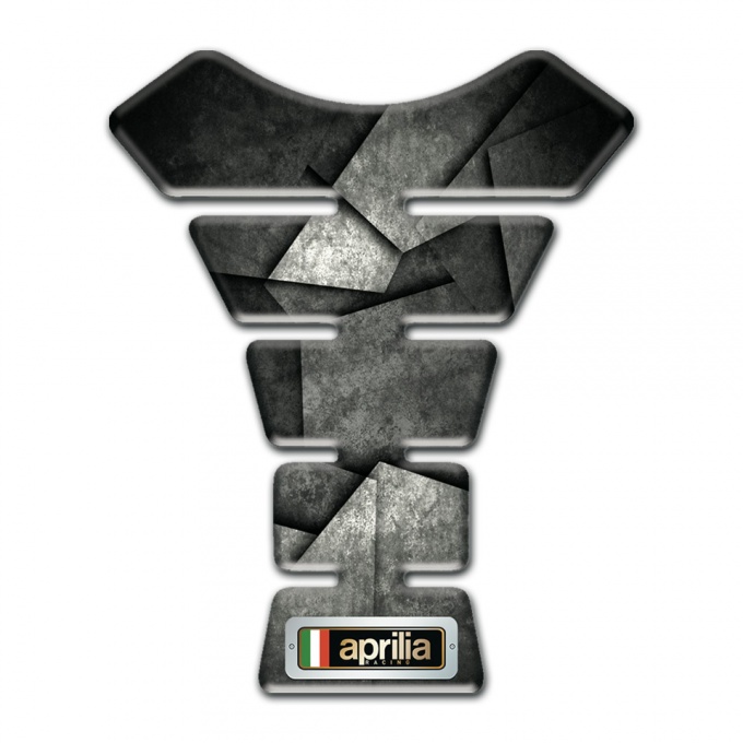 Aprilia Tank Guard Pads Mixed Gray Black Design 