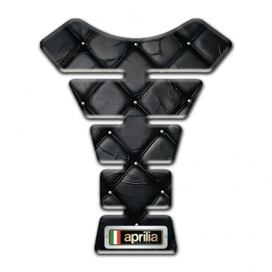 Aprilia Tank Pad Protector Black Leather Effect 