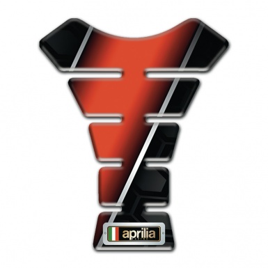 Aprilia Tank Pad Motorbike Black Red Print Base Design 