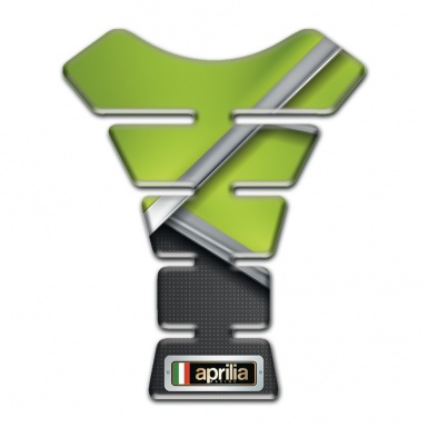 Aprilia Tank Pad Motorbike Green Black Design 