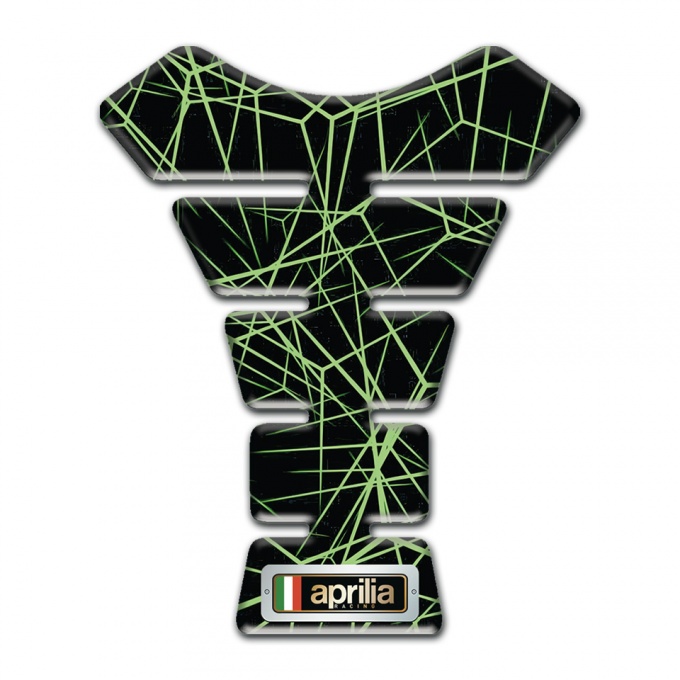 Aprilia Tank Protector Green Spider Web Design 