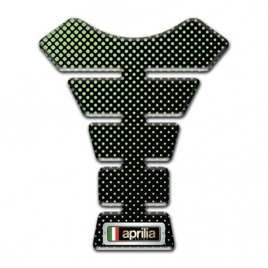 Aprilia Tank Guard Pads Green Dots Design 