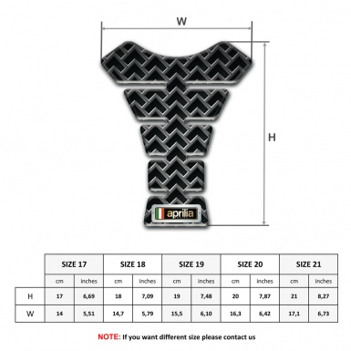 Aprilia Tank Guard Pads Metal Grid Design 