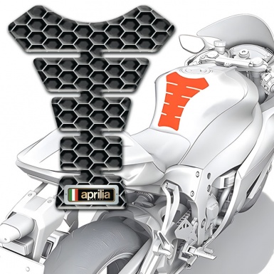 Aprilia Tank Protector Stylish Honeycomb Design 