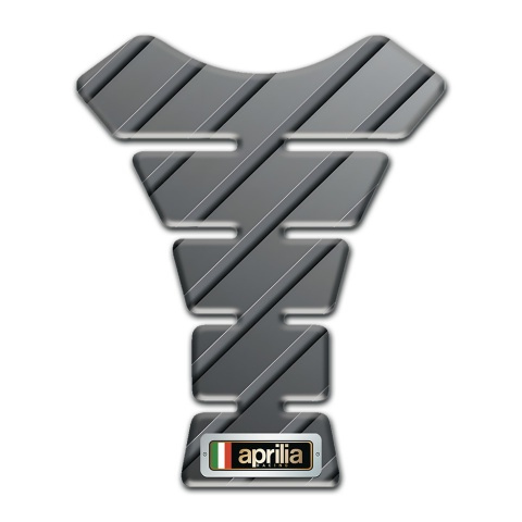 Aprilia Tank Protector Gray Diagonal Patterns Design 