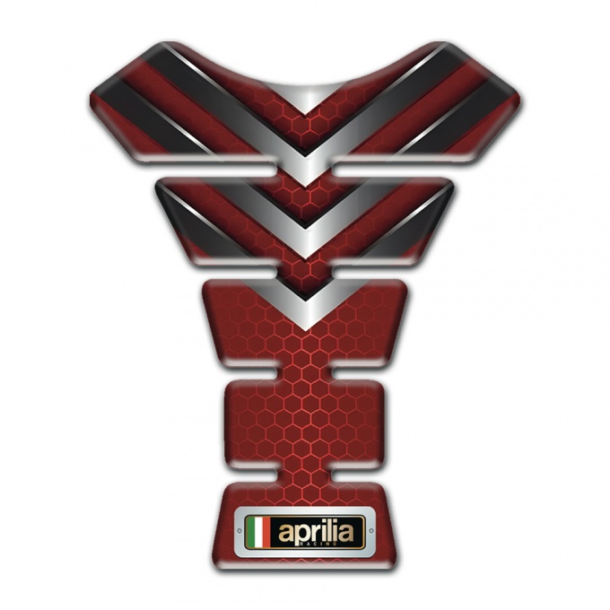 Aprilia Tank Protector Red with Nicel Details Design 