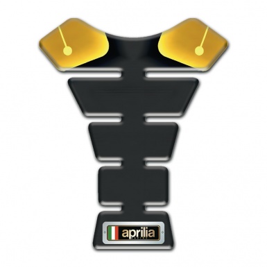 Aprilia Tank Pad Protector High-Quality Yellow Black Design 