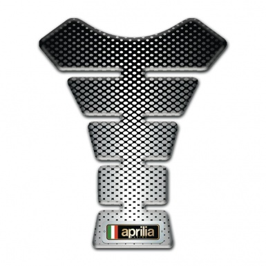 Aprilia Tank Pad Protector Stylish Silver Black Decoration 
