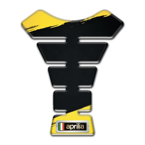 Aprilia Tank Pad Protector Yellow Black Print 