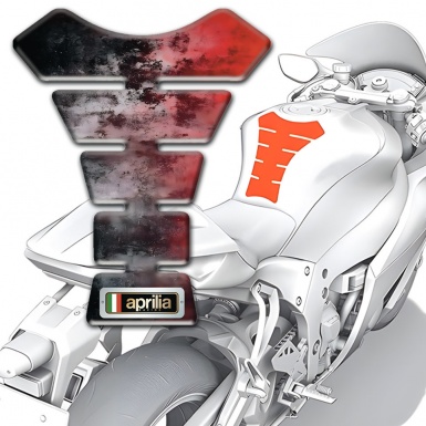 Aprilia Tank Pad Motorbike Mixed Colors Design 