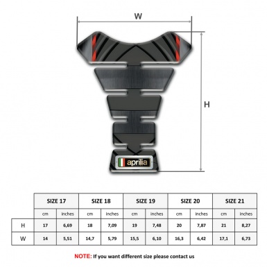 Aprilia Tank Pad Motorbike Racing Edition Model 