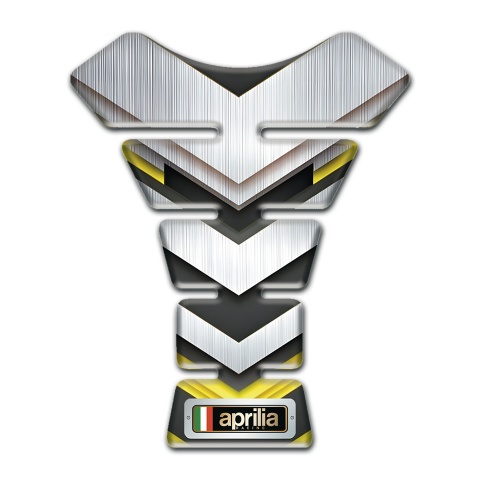 Aprilia Tank Pad Protector Silver Yellow Design 