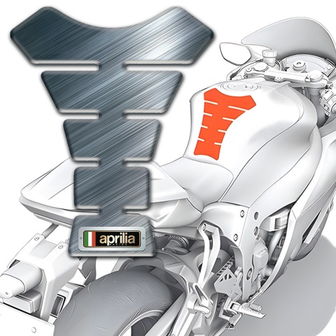 Aprilia Tank Guard Pads Polished Surface Design 