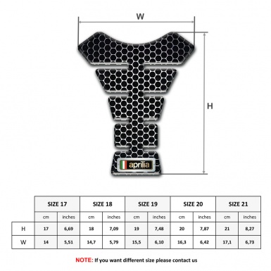 Aprilia Tank Protector Perforated Steel Edition