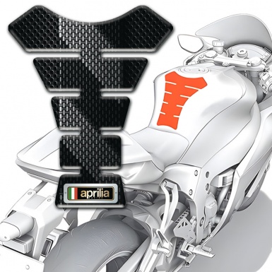 Aprilia Tank Guard Pads Black Gray Decoration 