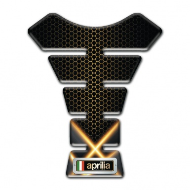 Aprilia Tank Fuse Crossed Orange Lights Design 