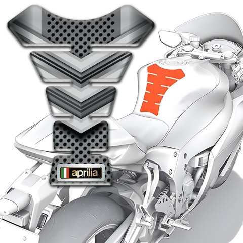 Aprilia Tank Guard Pads Gray Details Edition 