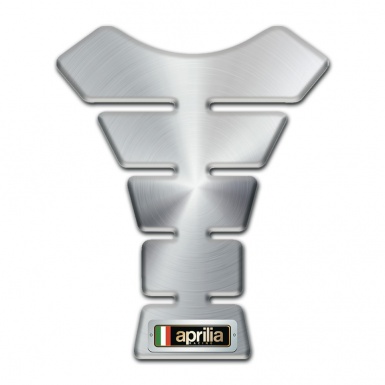 Aprilia Tank Pad Motorbike Silver Design 