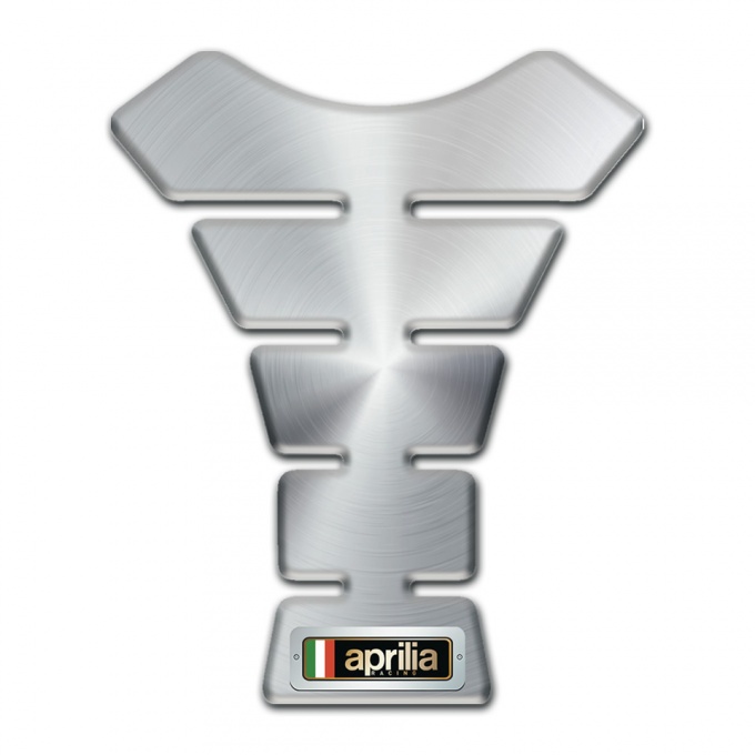 Aprilia Tank Pad Motorbike Silver Design 