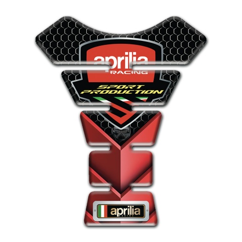 Aprilia Tank Pad Protector Red Black Details Print 