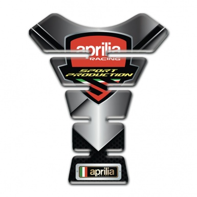 Aprilia Tank Protector Chromed Design Sport Production Logo Style 