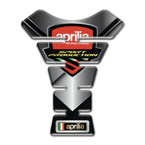 Aprilia Tank Protector Chromed Design Sport Production Logo Style 