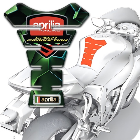 Aprilia Tank Fuse Green Diamond Effect 