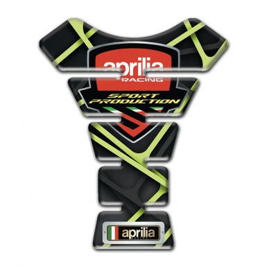 Aprilia Tank Guard Pads with Green Black Decoration 