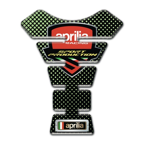 Aprilia Tank Guard Pads Edition with Green Dots 