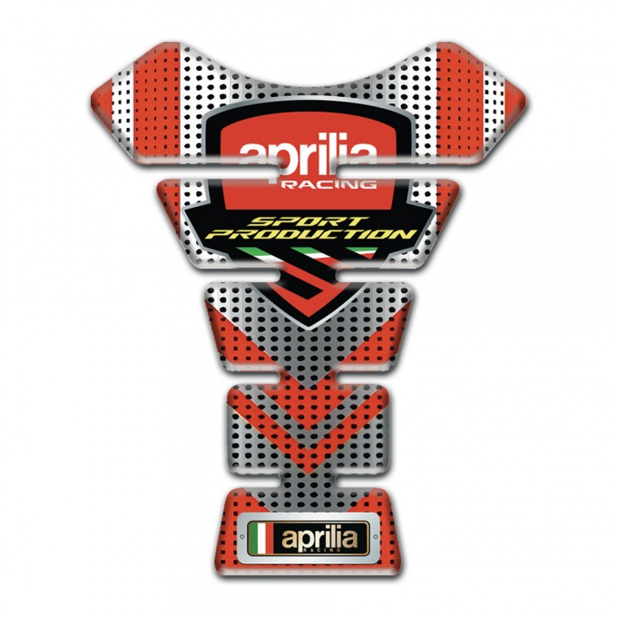 Aprilia Tank Pad Protector Silver Red Edition 