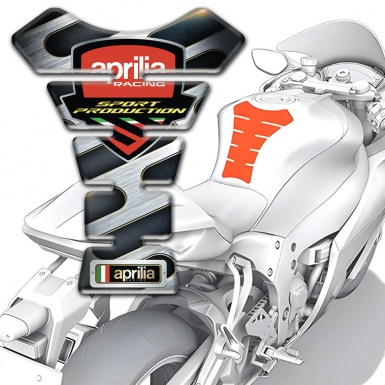 Aprilia Tank Pad Motorbike Iron Detail Effect Design 