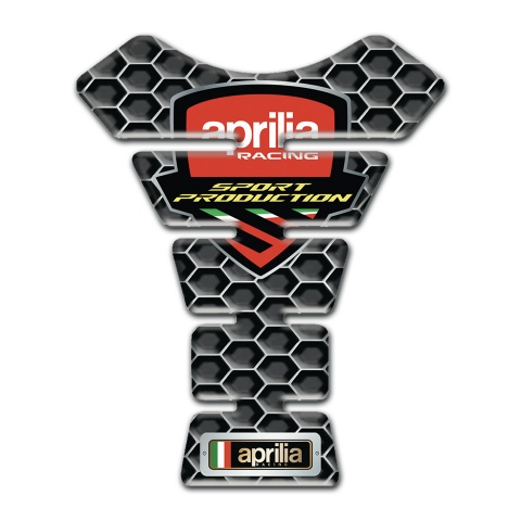 Aprilia Tank Pad Protector Honeycomb Design Racing Logo 