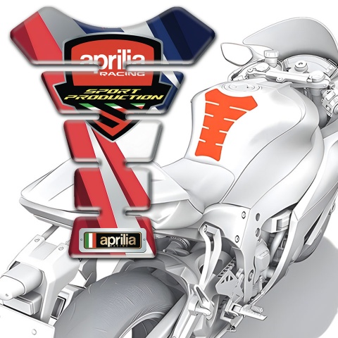 Aprilia Tank Fuse Colorful Patterns Sport Production Logo 