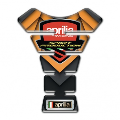 Aprilia Tank Guard Pads Orange Motive Racing Logo 