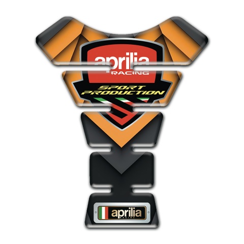 Aprilia Tank Guard Pads Orange Motive Racing Logo 