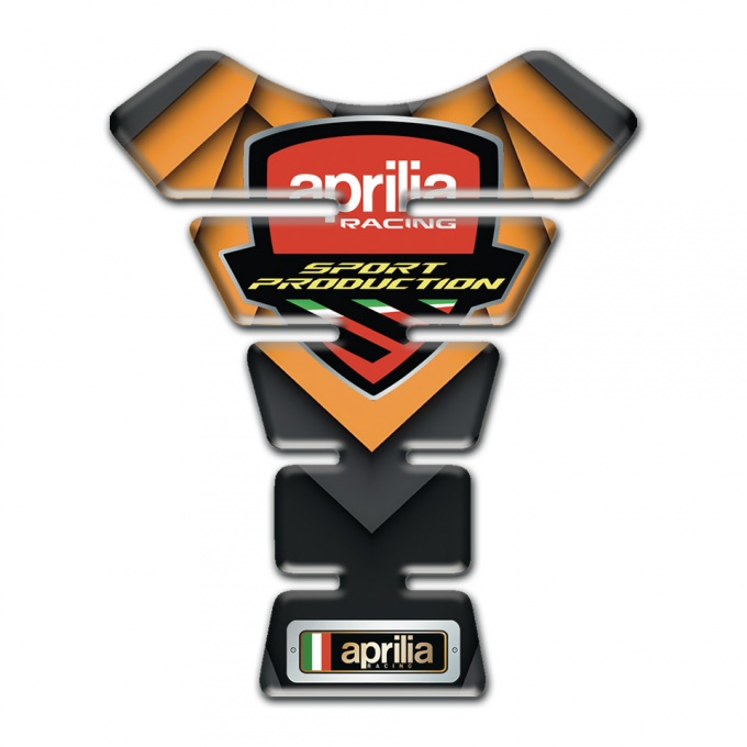 Aprilia Tank Guard Pads Orange Motive Racing Logo 