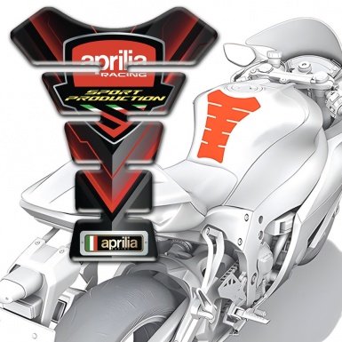 Aprilia Tank Pad Motorbike V Shape Decoration Style 