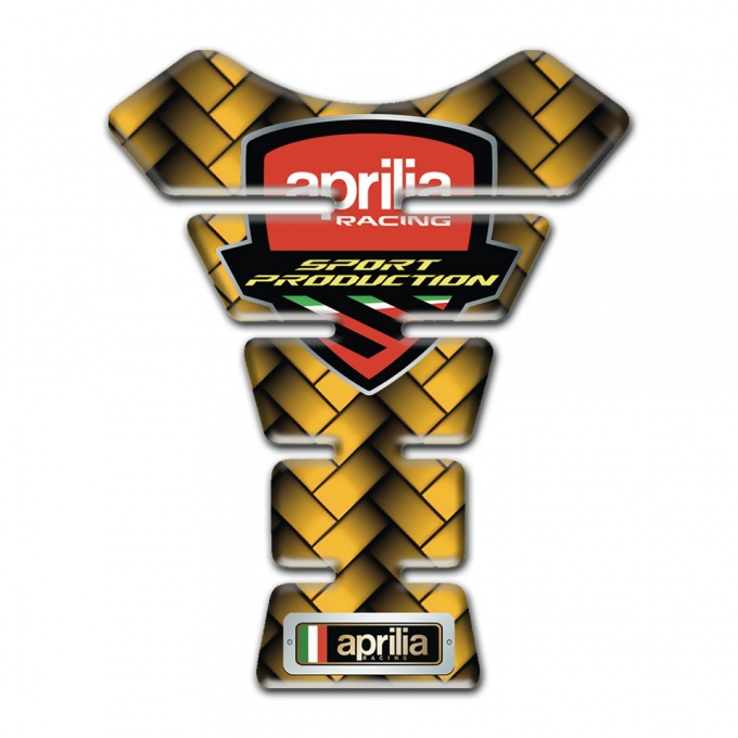 Aprilia Tank Protector Yellow Misaic Base Racing Logo 