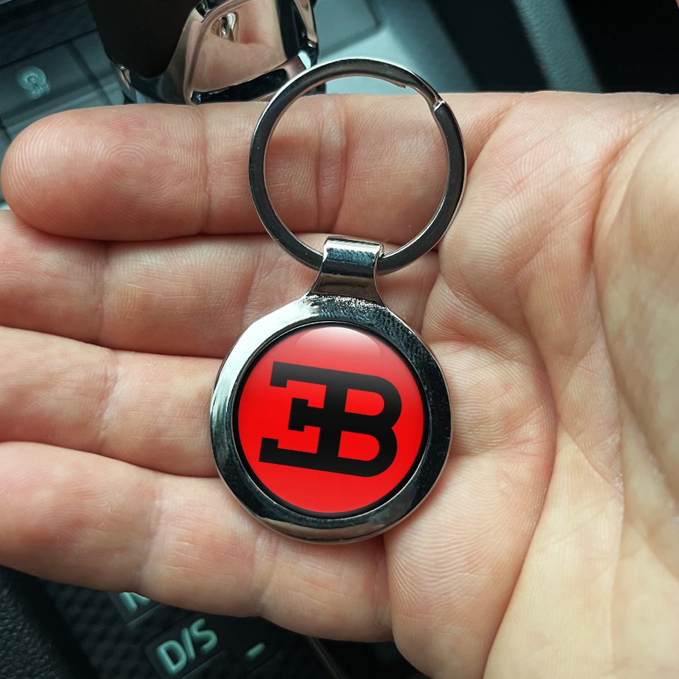 Bugatti Metal Fob Chain Red Classic Black Big Logo | Keychains ...
