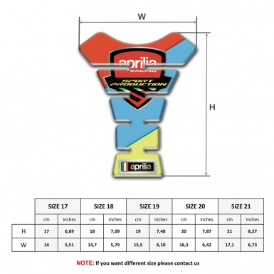 Aprilia Tank Guard Pads Fresh Colors Type 