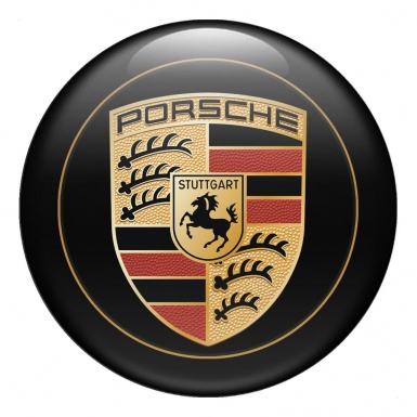 Porsche Emblem Silicone Reproduction Old Logo Design