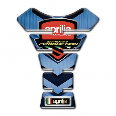 Aprilia Tank Protector Dark and Ligjt Blue Base Sport Production Logo 