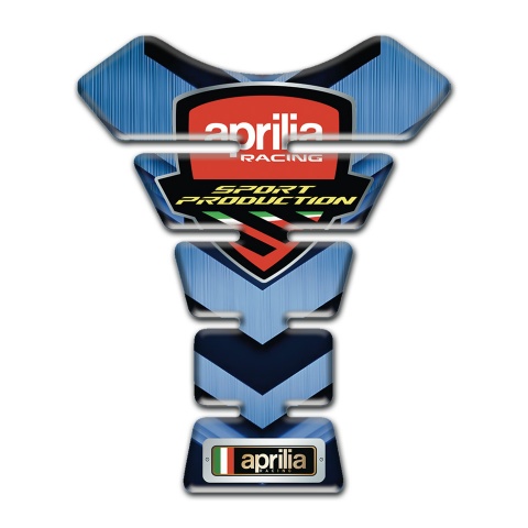 Aprilia Tank Protector Dark and Ligjt Blue Base Sport Production Logo 