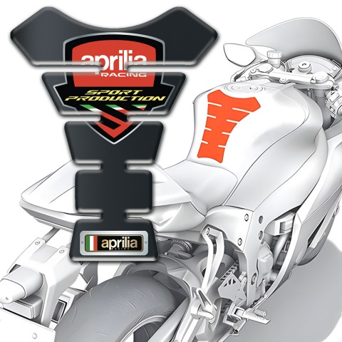 Aprilia Tank Pad Protector Graphite Effect Type 
