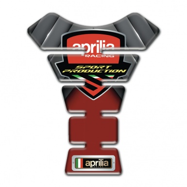 Aprilia Tank Pad Protector Gray Red Decoration 