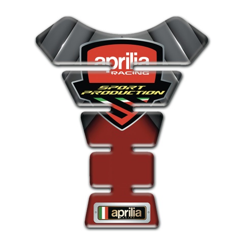 Aprilia Tank Pad Protector Gray Red Decoration 
