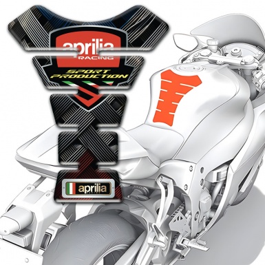Aprilia Tank Fuse Crossed Belts Decoration 